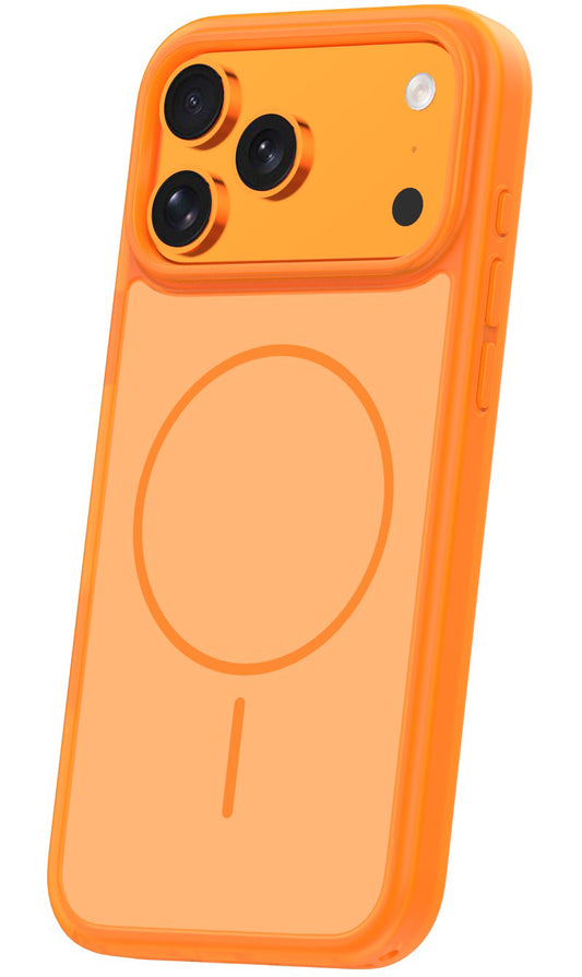 Coque MagSafe pour Apple iPhone 18 Pro Max / 17 Pro Max, OEM, Frame Thin Mag, Orange