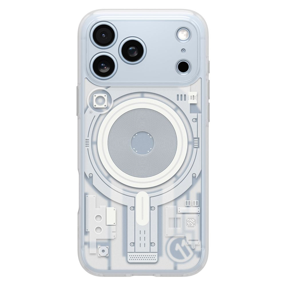 Coque MagSafe pour Apple iPhone 18 Pro Max / 17 Pro Max, Spigen, C11 Ultra Hybrid MagFit Element, blanche ACS12307