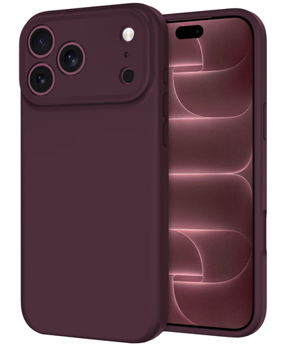 Coque MagSafe pour Apple iPhone 18 Pro / 17 Pro, Tech-Protect, en silicone, bordeaux