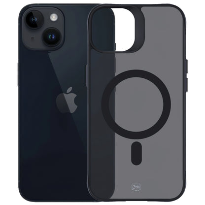 Coque MagSafe pour Apple iPhone 14 / 13, 3MK, Smoke MagCase, Noire