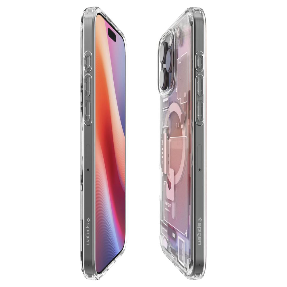 Étui MagSafe pour Apple iPhone 16 Pro Max, Spigen, Ultra Hybrid Zero One, Gris ACS08381