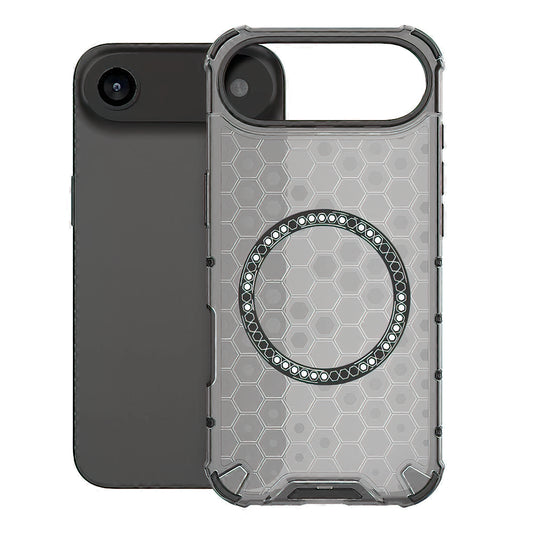 Coque MagSafe pour Apple iPhone 17 Air, Techsuit, HoneyComb Shield, Noire