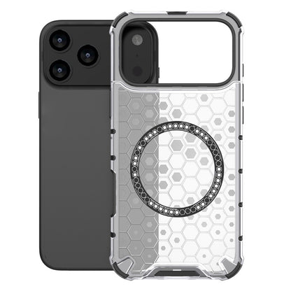 Coque MagSafe pour Apple iPhone 17 Pro Max, Techsuit, HoneyComb Shield, Blanche