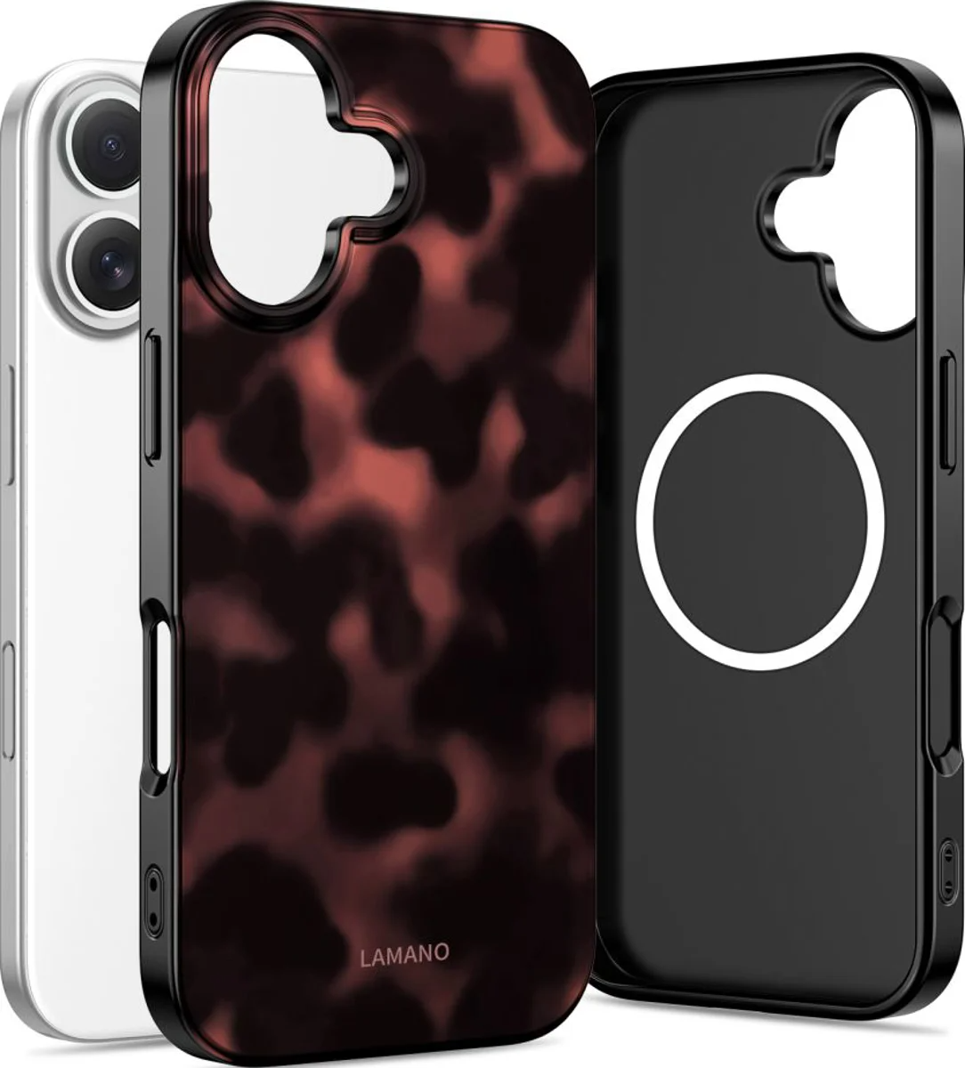 Coque MagSafe pour Apple iPhone 17, Tech-Protect, Lamano Panther, Noire