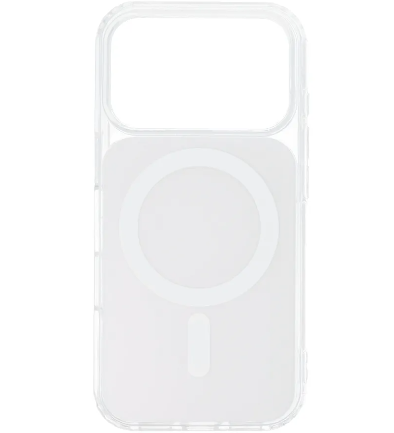 Coque MagSafe pour Apple iPhone 17e / 16e, OEM, Clear Fusion Mag Cover, Blanche