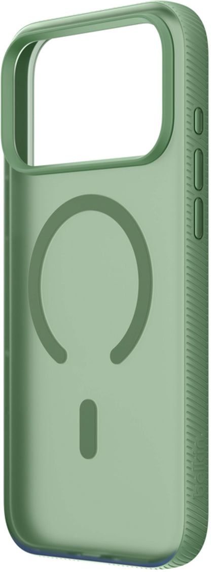 Coque MagSafe pour Apple iPhone 17 Pro, Belkin, SheerForce Grip, Vert MSA035hqSE
