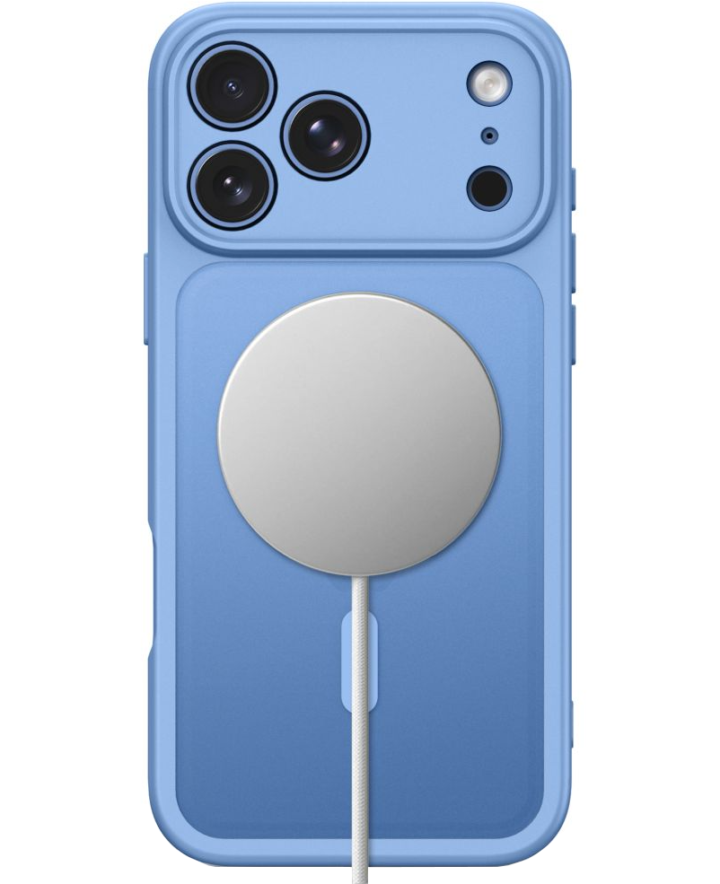 Coque MagSafe pour Apple iPhone 18 Pro / 17 Pro, Tech-Protect, BasicMag, Bleu Mat