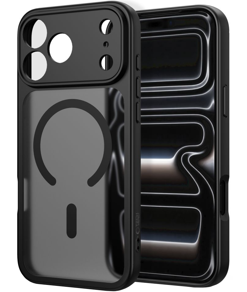 Coque MagSafe pour Apple iPhone 18 Pro / 17 Pro, Tech-Protect, BasicMag, Noir Mat