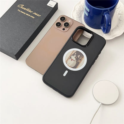 MagSafe Case for Apple iPhone 16 Pro, OEM, Round Screen Smart E-Ink, Black