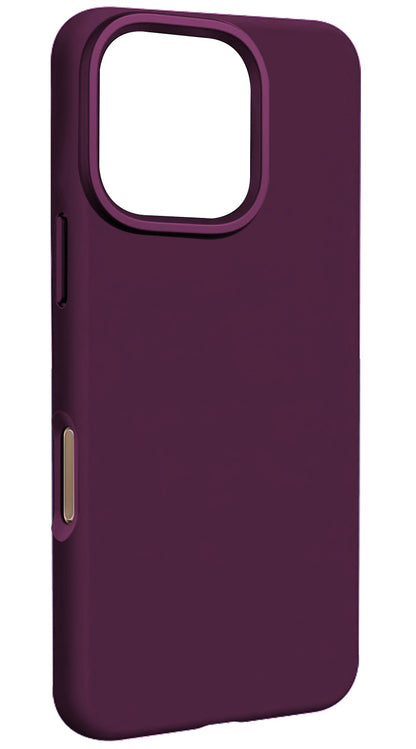 Coque MagSafe pour Apple iPhone 16 Pro, Etteri, Silicone Mag, Bordeaux