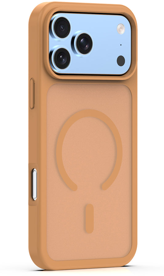 Coque MagSafe pour Apple iPhone 18 Pro Max / 17 Pro Max, OEM, Mag Matt Big Hole, Marron