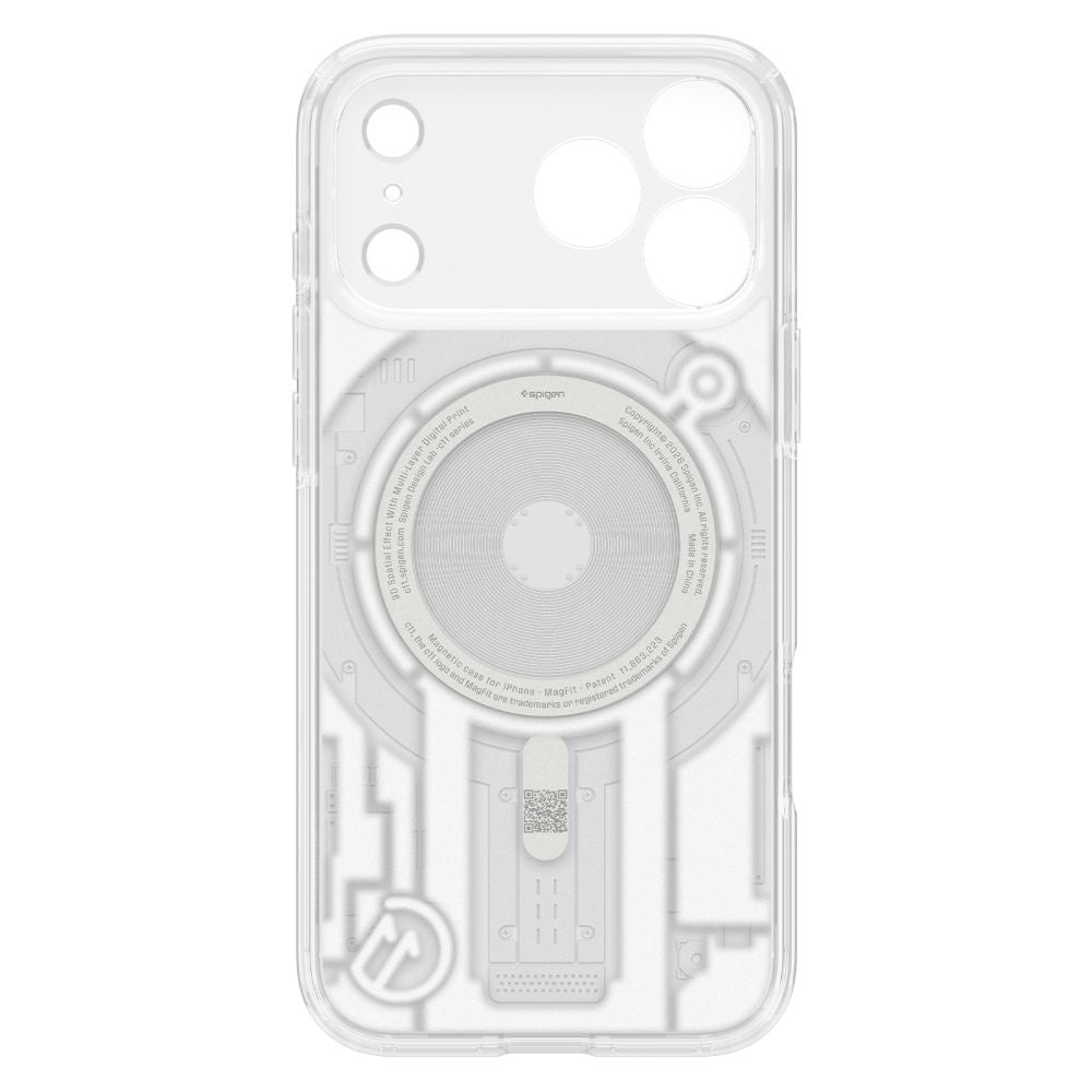 Coque MagSafe pour Apple iPhone 18 Pro Max / 17 Pro Max, Spigen, C11 Ultra Hybrid MagFit Element, blanche ACS12307
