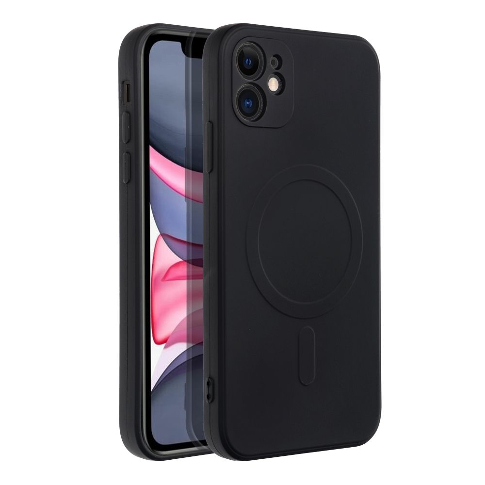 Coque MagSafe pour Apple iPhone 11, OEM, Silicone Mag, Noire