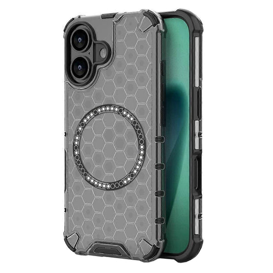 Étui MagSafe pour Apple iPhone 17, Techsuit, HoneyComb Shield, Noir