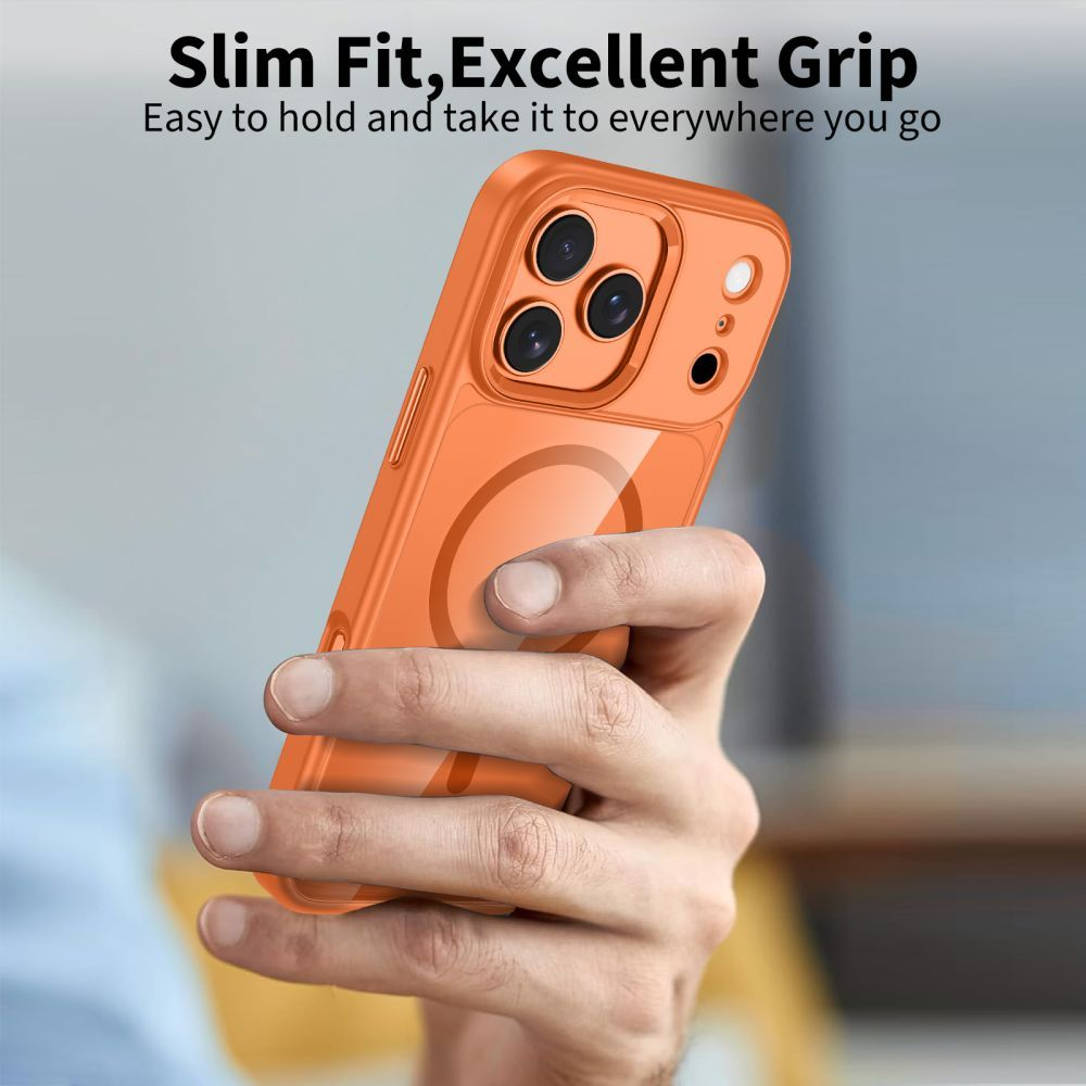 MagSafe Case for Apple iPhone 17 Pro Max, Tech-Protect, Magmat, Orange