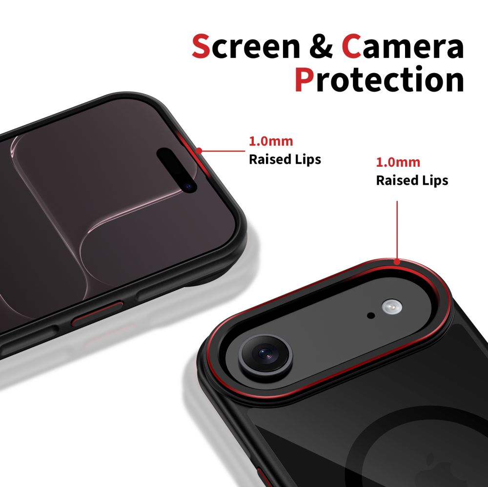 Coque MagSafe pour Apple iPhone 17 Air, Tech-Protect, Maghybrid, Noire