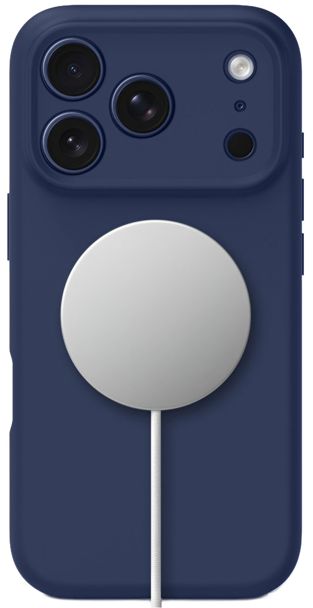Étui MagSafe pour Apple iPhone 17 Pro, Tech-Protect, Silicone, Bleu Marine