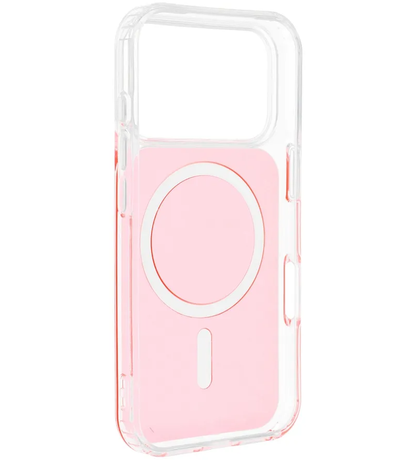 Coque MagSafe pour Apple iPhone 17e / 16e, OEM, Clear Fusion Mag Cover, Orange