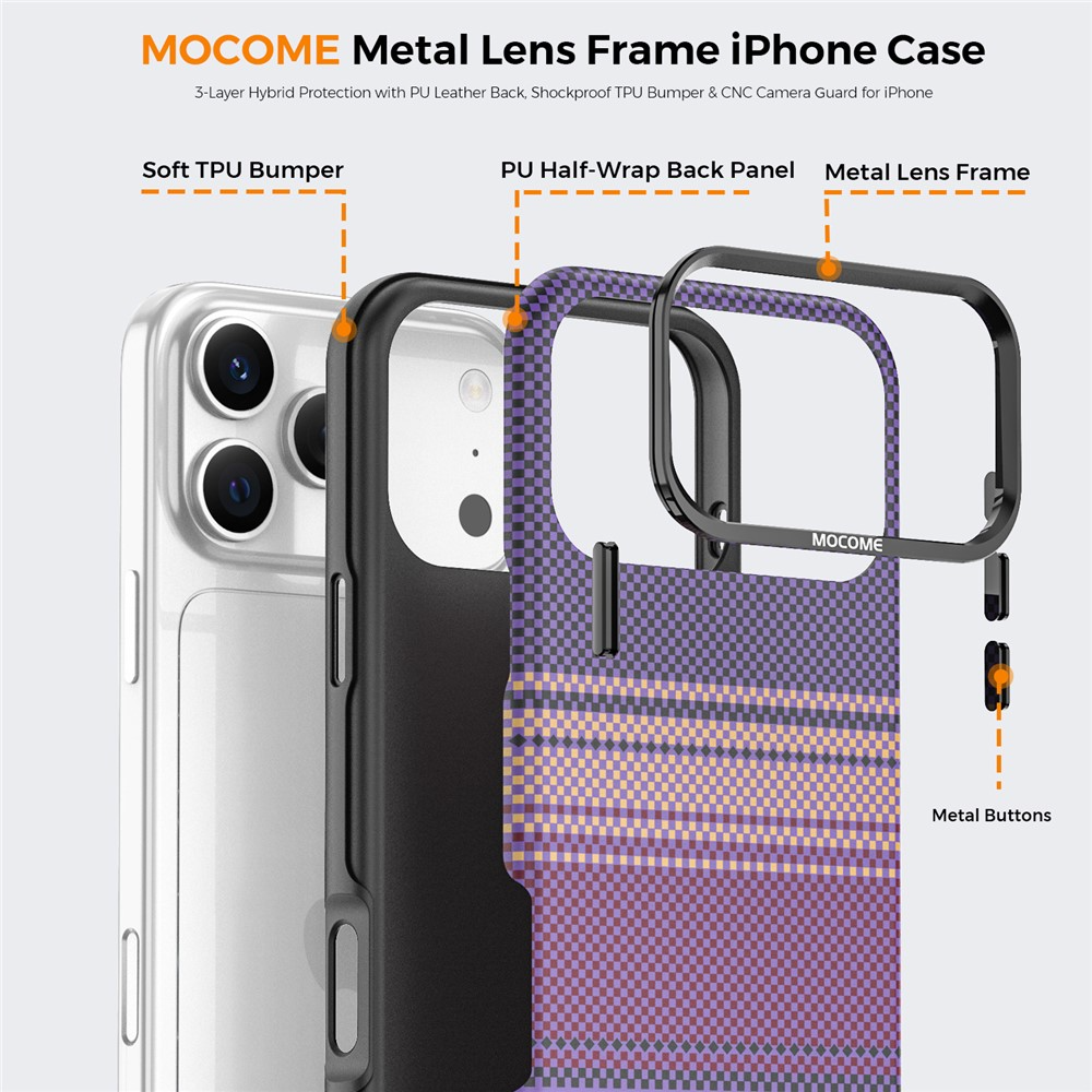 Coque MagSafe pour Apple iPhone 17 Pro, OEM, Gradient Rainbow, Violet