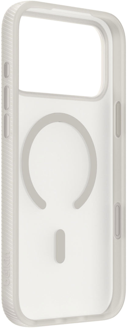 Coque MagSafe pour Apple iPhone 17 Pro, Belkin, SheerForce Grip, Beige MSA035hqSA