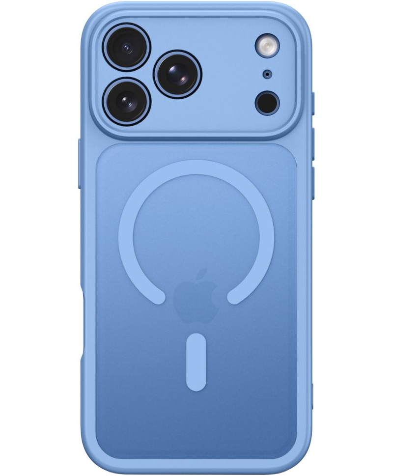 Coque MagSafe pour Apple iPhone 18 Pro / 17 Pro, Tech-Protect, BasicMag, Bleu Mat