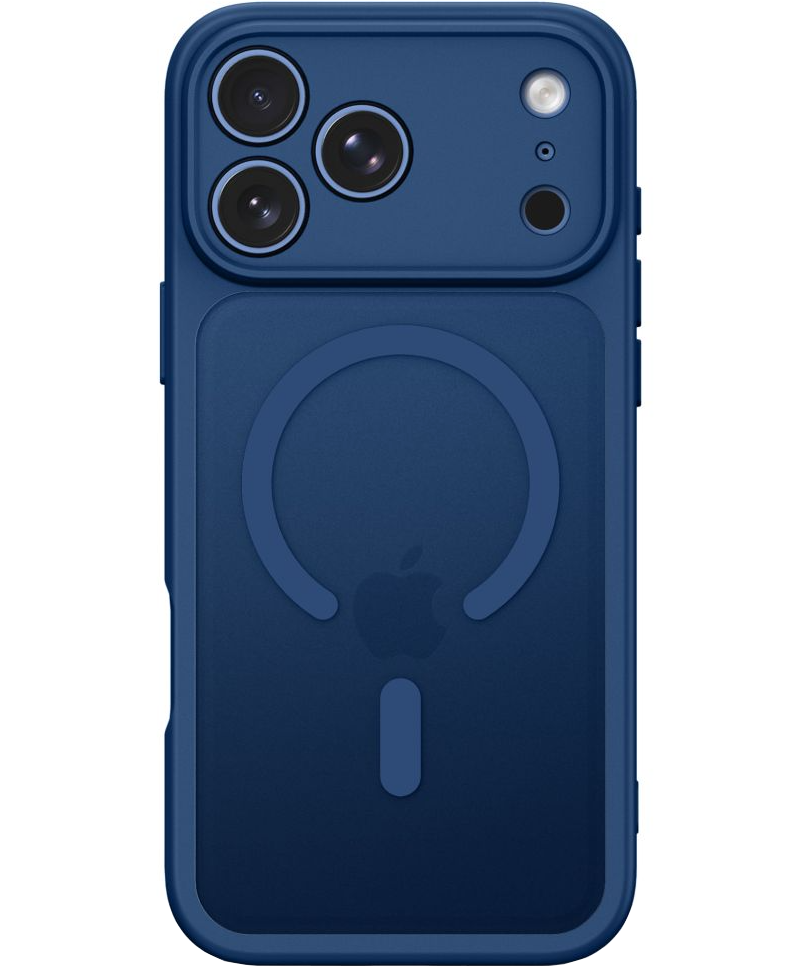 Coque MagSafe pour Apple iPhone 18 Pro / 17 Pro, Tech-Protect, BasicMag, Bleu Marine Mat