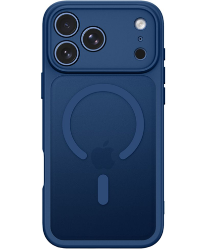 Coque MagSafe pour Apple iPhone 18 Pro / 17 Pro, Tech-Protect, BasicMag, Bleu Marine Mat