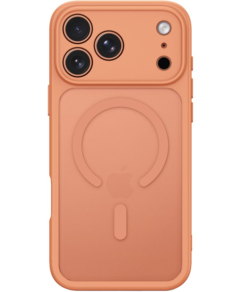 Coque MagSafe pour Apple iPhone 18 Pro Max / 17 Pro Max, Tech-Protect, BasicMag, Orange Mat