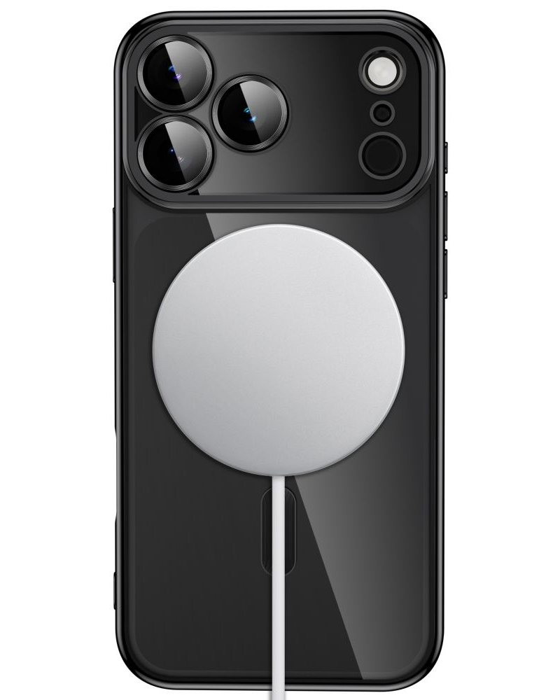 Coque MagSafe pour Apple iPhone 18 Pro Max / 17 Pro Max, Tech-Protect, Magflex, Noir Satiné