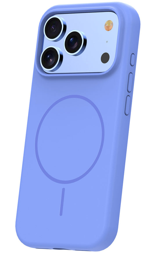Coque MagSafe pour Apple iPhone 18 Pro / 17 Pro, OEM, Silicone Thin, Bleue