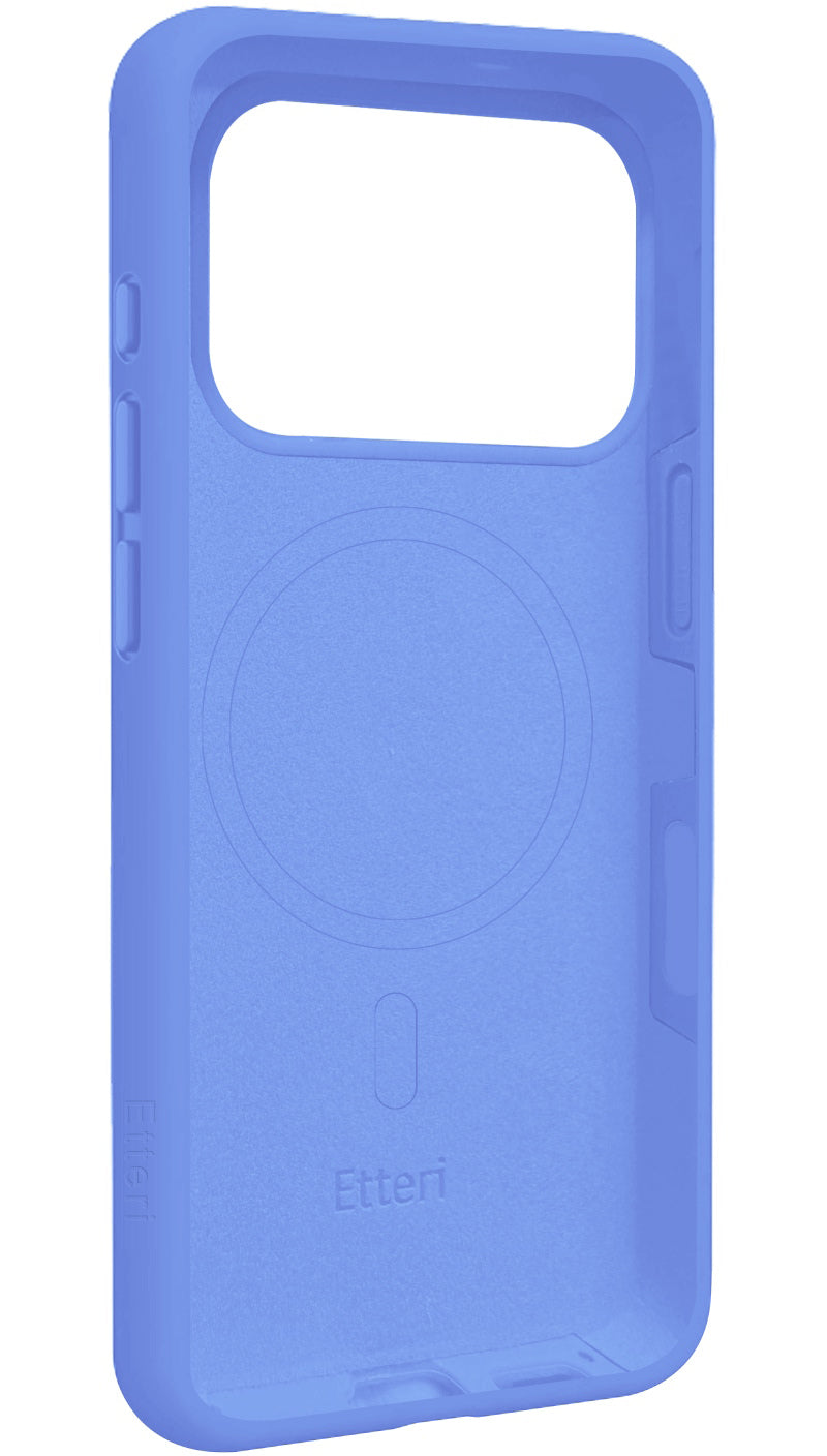 Coque MagSafe pour Apple iPhone 18 Pro Max / 17 Pro Max, Etteri, Silicone Mag, Bleue