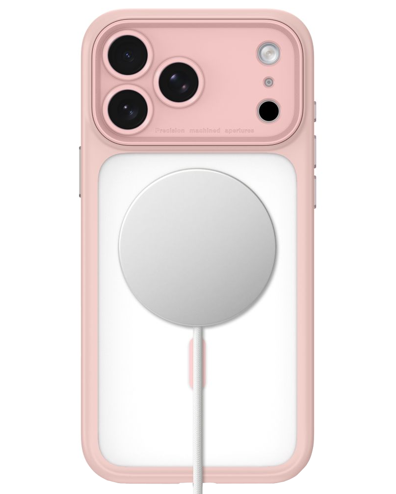 Coque MagSafe pour Apple iPhone 18 Pro / 17 Pro, Tech-Protect, MagPeak CC, rose mat.
