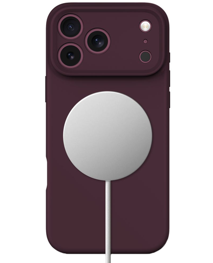 Coque MagSafe pour Apple iPhone 18 Pro / 17 Pro, Tech-Protect, en silicone, bordeaux