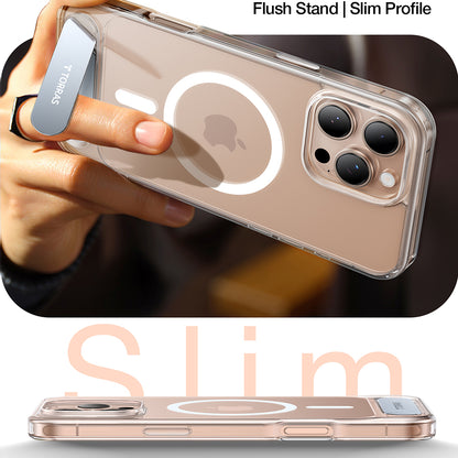 Étui MagSafe pour Apple iPhone 16 Pro, Torras, Pstand, Transparent