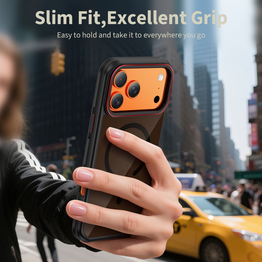 MagSafe Case for Apple iPhone 17 Pro Max, Tech-Protect, Maghybrid, Black