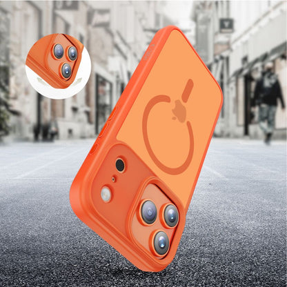 Coque MagSafe pour Apple iPhone 17 Pro Max, Tech-Protect, Magmat, Orange Mat