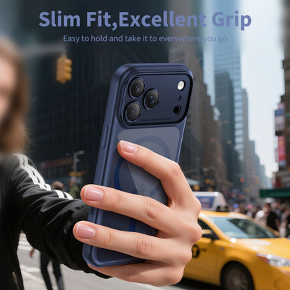 Coque MagSafe pour Apple iPhone 17 Pro Max, Tech-Protect, MagPeak, Bleu Marine