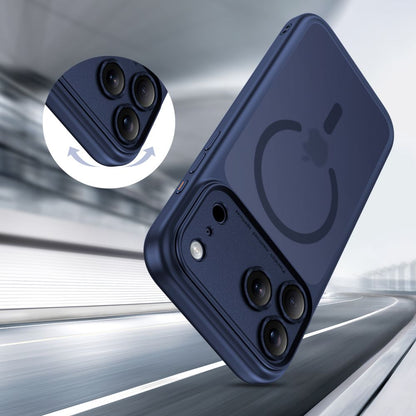 Étui MagSafe pour Apple iPhone 17 Pro Max, Tech-Protect, MagPeak, Bleu Mat