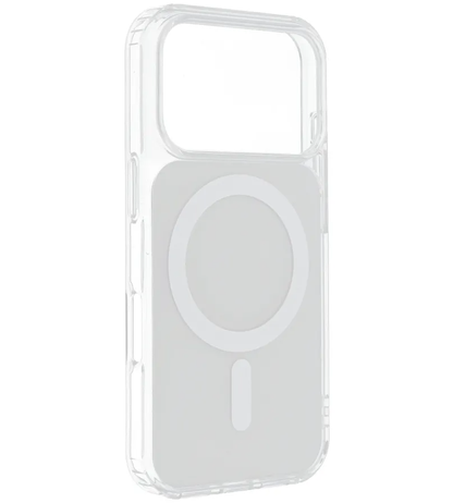 Coque MagSafe pour Apple iPhone 17e / 16e, OEM, Clear Fusion Mag Cover, Blanche