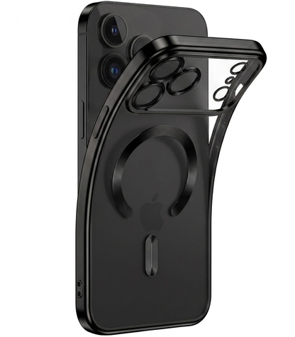 Coque MagSafe pour Apple iPhone 18 Pro Max / 17 Pro Max, Tech-Protect, Magflex, Noir Satiné