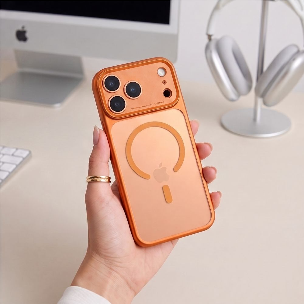MagSafe Case for Apple iPhone 18 Pro Max / 17 Pro Max, Tech-Protect, MagPrime CC, Matte Orange