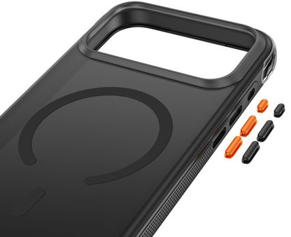 Coque MagSafe pour Apple iPhone 18 Pro Max / 17 Pro Max, Tech-Protect, MagAir CC, noire mate
