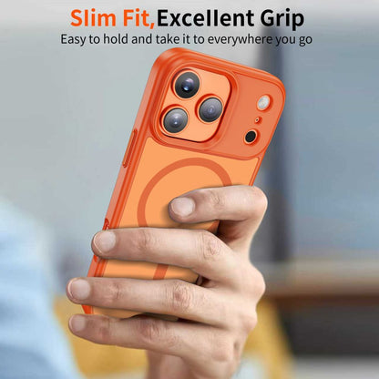 Coque MagSafe pour Apple iPhone 17 Pro Max, Tech-Protect, Magmat, Orange Mat