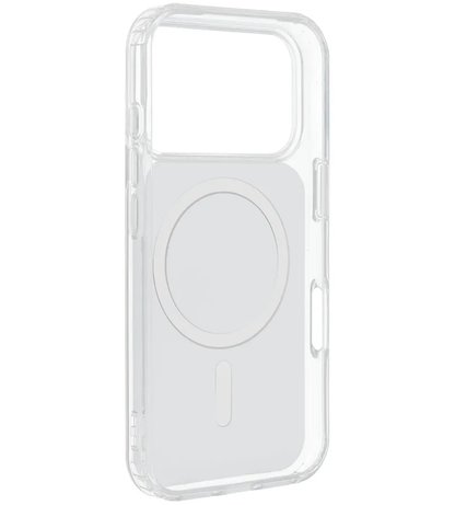 Coque MagSafe pour Apple iPhone 17e / 16e, OEM, Clear Fusion Mag Cover, Blanche