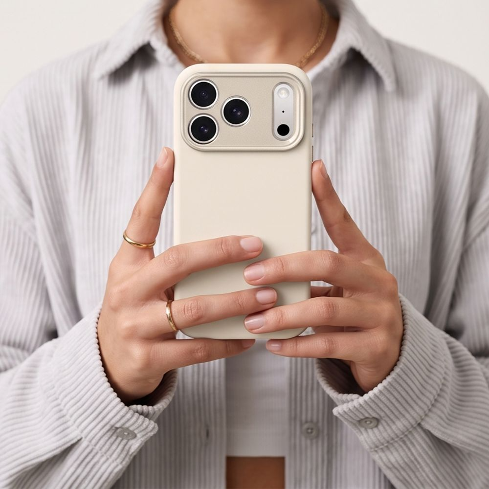 Coque MagSafe pour Apple iPhone 18 Pro / 17 Pro, Tech-Protect, Uniq CC, Beige