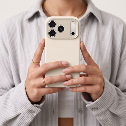 Coque MagSafe pour Apple iPhone 18 Pro / 17 Pro, Tech-Protect, Uniq CC, Beige