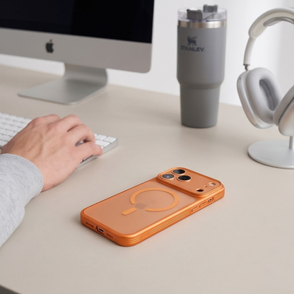 MagSafe Case for Apple iPhone 18 Pro Max / 17 Pro Max, Tech-Protect, MagPrime CC, Matte Orange