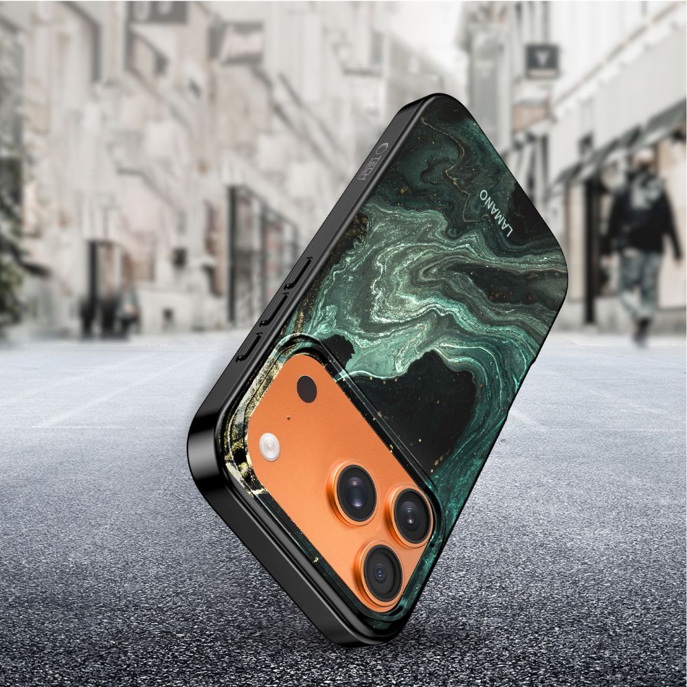 Coque MagSafe pour Apple iPhone 17 Pro Max, Tech-Protect, Lamano Aura, Vert