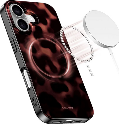 Coque MagSafe pour Apple iPhone 17, Tech-Protect, Lamano Panther, Noire