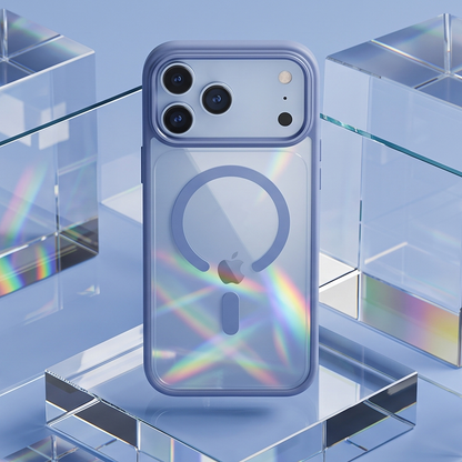 Coque MagSafe pour Apple iPhone 18 Pro Max / 17 Pro Max, OEM, Color Clear Mag, Bleue